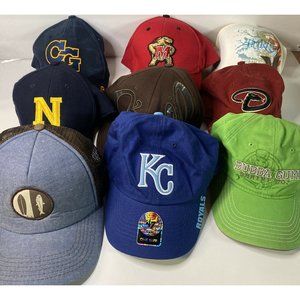 Wholesale Lot of 9 Sports / Trucker Hat Collection